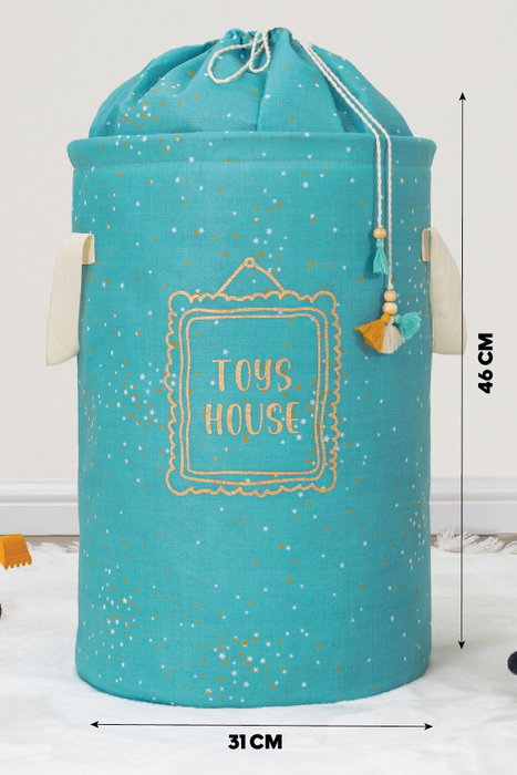Aberto Design Cesta de Fieltro Azul ALS-04270